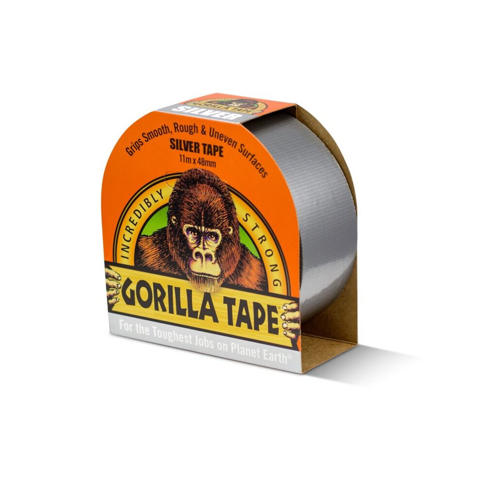 GORILLA GLUE 3044911 11 m Cloth Tape - Silver