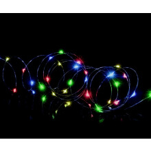 Christmas 50 Micro Brights Battery Timer LED Lights Indoor/Outdoor - Multi Colour