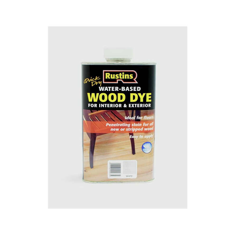 Rustins WDWH250 Quick Dry White Wood Dye 250ml