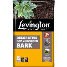 Levington Decorative Bed and Border Bark Chippings Plant Potting 75L