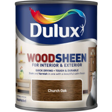 Dulux Quick Dry Interior/ Exterior Woodsheen Church Oak 750ml