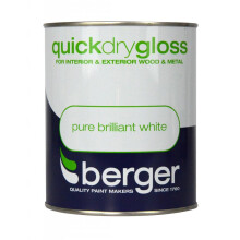 Berger Quick Dry Gloss Pure Brilliant White 750ml