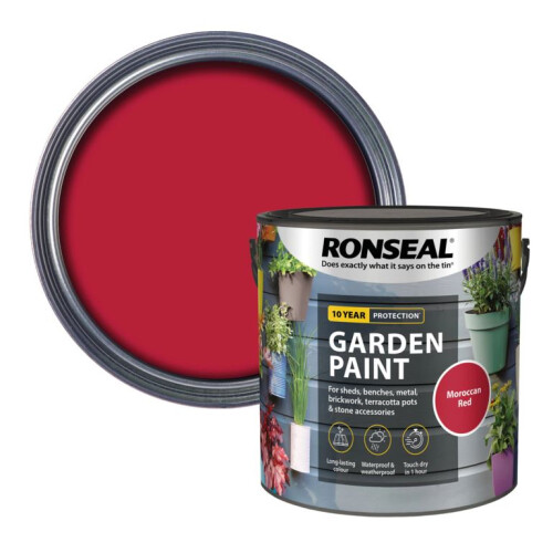 Ronseal Ronseal - Garden Paint 2.5L - Moroccan Red