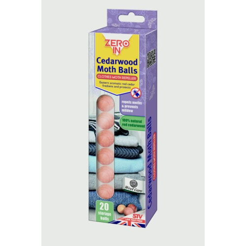Zero In Cedarwood Moth Balls - 20 pack-ZER031