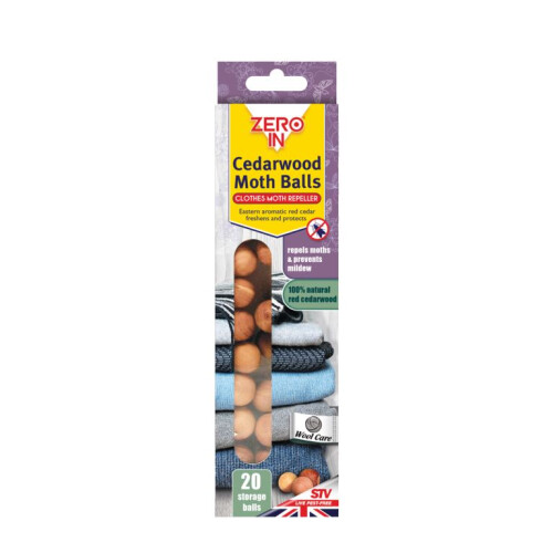 Zero In Cedarwood Moth Balls - 20 pack-ZER031 2