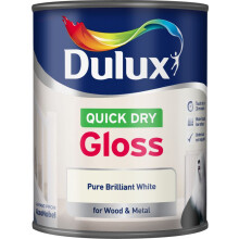 Dulux Quick Dry Gloss Pure Brilliant White 750ml