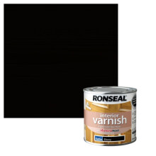 Ronseal Interior Varnish - Satin, Ebony - 250ml