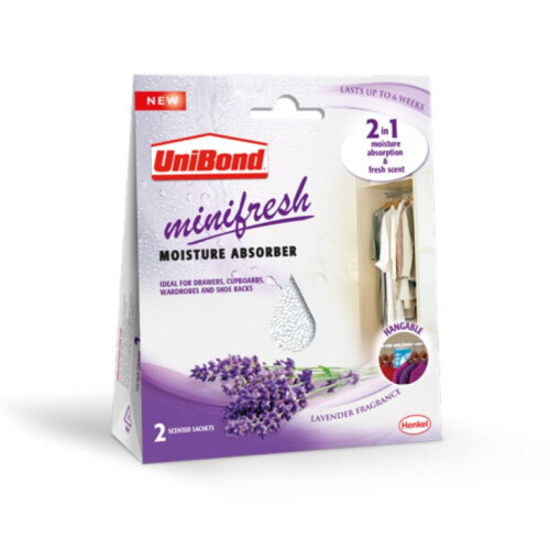 Unibond Unibond Minifresh Moisture Absorbent Sachet Lavender 2675556