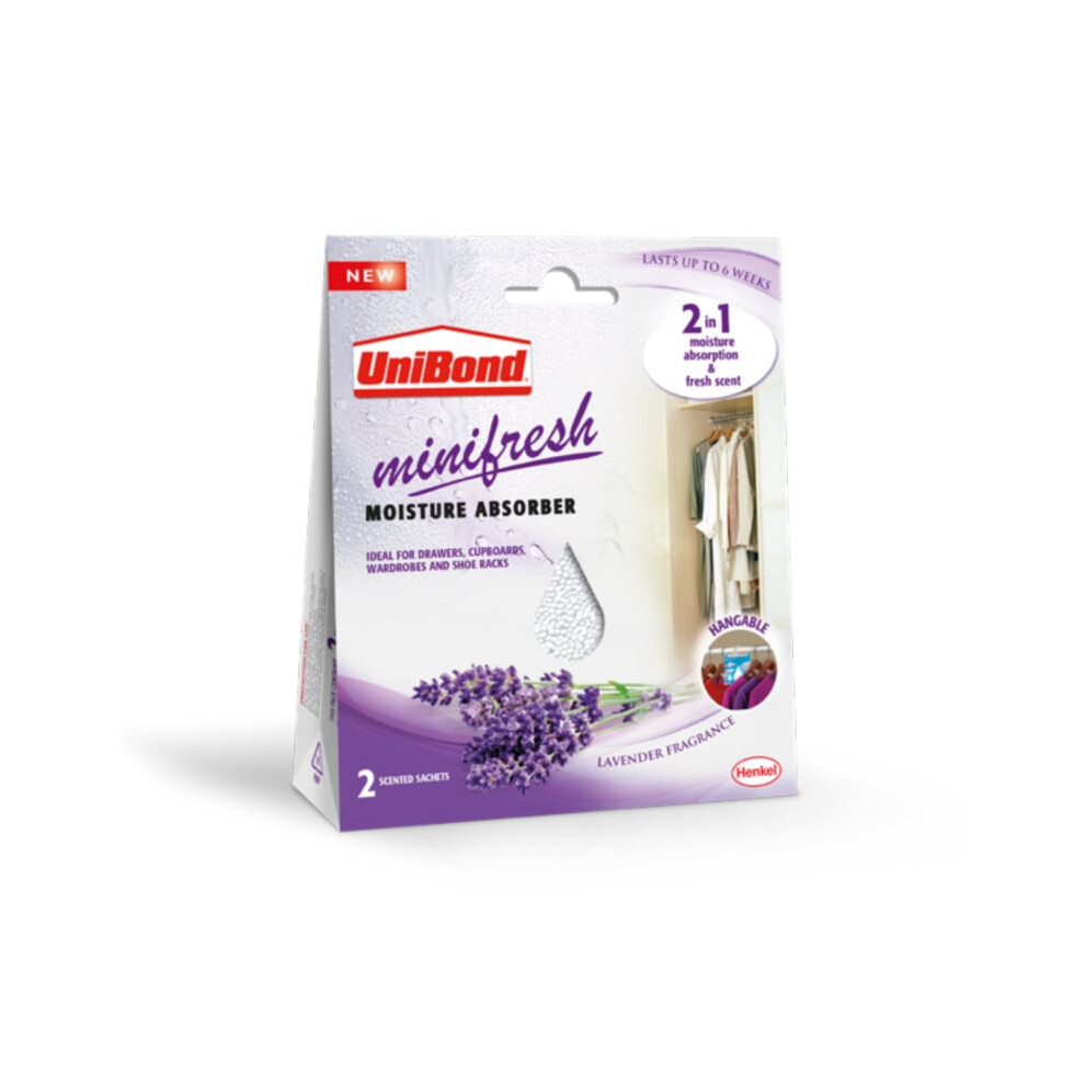 Unibond Minifresh Moisture Absorbent Sachet Lavender 2675556