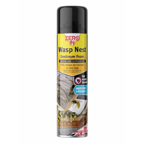 Zero In - Wasp Nest Killer Foam - 300ml Aerosol 2