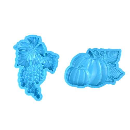 3D Pumpkin Silicone Mold DIY Wall Hanging Decor Mold-Grape 1