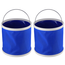 Car Washing Camping Bucket For Travel, Comfort Handles For Easy To Carry, Waterproof And Durable, Humanized Design Easy To Carry, Blue Color, Large Ca