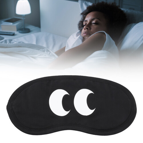Portable Travel Sleep Mask, Ergonomic Light Blocking Mask for Deep Rest, Adjustable Strap with Cold & Hot Pack Functionality, Breathable Cotton 1
