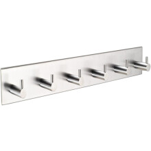 Organizzatore di chiavi da parete, gancio appendiabiti adesivo in acciaio inossidabile, portachiavi resistente da parete con design minimalista per