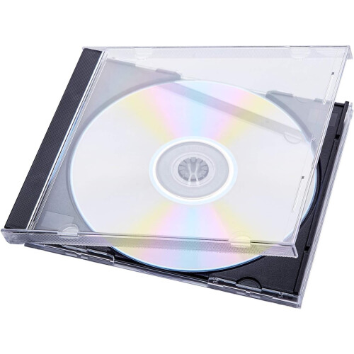 Clear CD Jewel Case with Thickened Material, Industry Grade for Easy Accessibility and Scratch Resistance 2