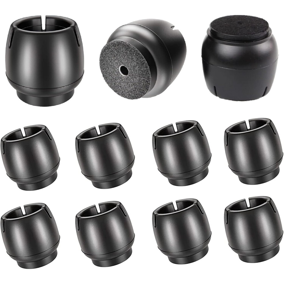 Silicone Chair Leg Caps, Hard-Wearing Felt Pads Reinforced Bottom Design For Round Furniture Feet, Easy Installation Eco Friendly Material Floor 9340258520303