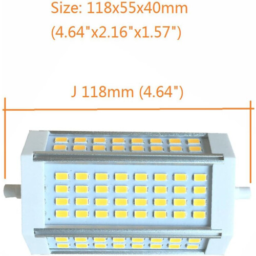 High Brightness Dimmable R7s Led Bulb, Energy Saving Halogen Replacement, J-Type Linear Led Floodlight For Studio Lighting, 3000 Lumen, 6000K 1