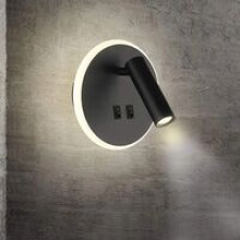 Nástenná lampa na čítanie pri posteli, nastaviteľná nástenná lampa s jednoduchou inštaláciou do obývačky, čierna hliníková