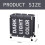 Efficient Laundry Hamper, Oxford Cloth 3 Sections Collapsible Laundry Basket with Rolling Wheels, Large Capacity Sorting Organizer for Home, 5