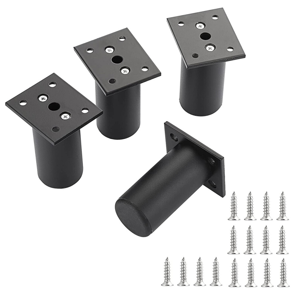 Furniture Cabinet Legs For Bed And Sofa, Non-Slip Base Metal Legs With Versatile Use, Upgraded Base Adjustable Height Legs For Table Wardrobe 9433291613306
