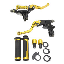 Durable Gold 22mm Brake Lever Set for Street Bikes ATVs - 2 Pack