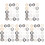 100Stk Farbige Halstuch Ringe Damen Kleidung Accessoire Geschenkidee 4