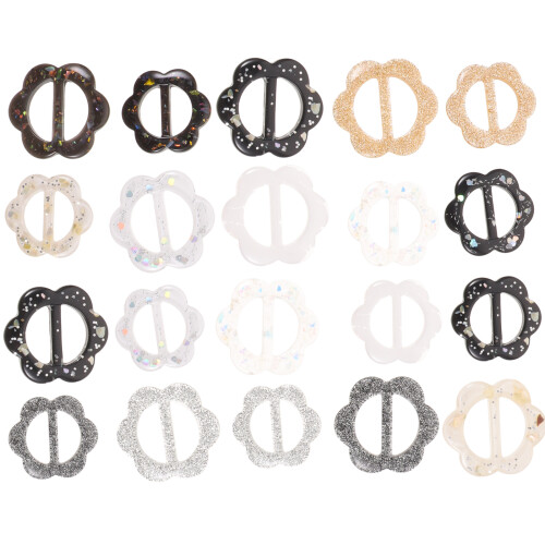 100Stk Farbige Halstuch Ringe Damen Kleidung Accessoire Geschenkidee 1