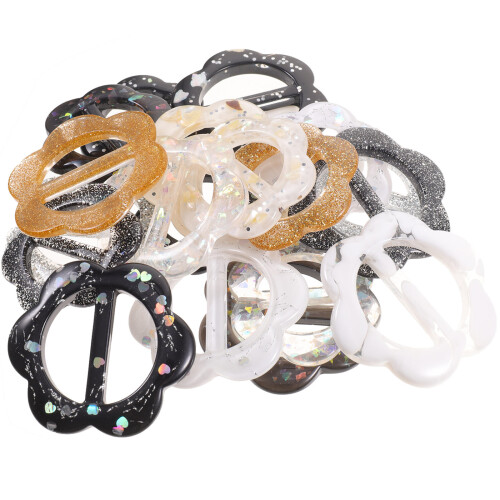 100Stk Farbige Halstuch Ringe Damen Kleidung Accessoire Geschenkidee 2