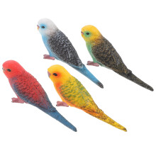 12Stk Künstliche Papageien Deko Vögel Assortierte Farben Gartendekor