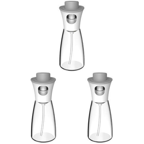 3Stk Ölzerstäuber Küchenflasche Weiß Haushalt Press 1