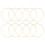 30Stk Beige Bambus Ring, Ideal Für Wanddeko DIY 1