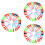 3Pcs Unbreakable Plastic Tees for Golfer Assorted Colors Durable 6