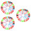 3Pcs Unbreakable Plastic Tees for Golfer Assorted Colors Durable 7