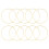 30Stk Beige Bambus Ring, Ideal Für Wanddeko DIY 10
