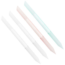 12Pcs Multi Color Glass Manicure Cuticle Pusher Tool Dual Ended