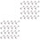 200Pcs Silver Ear DIY Accessories Jewelry Making Tool for Earrings 3