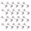 200Pcs Silver Ear DIY Accessories Jewelry Making Tool for Earrings 9