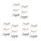 9Paare Glitzer Wimpern Für Damen Make-Up 5