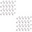200Pcs Silver Ear DIY Accessories Jewelry Making Tool for Earrings 6