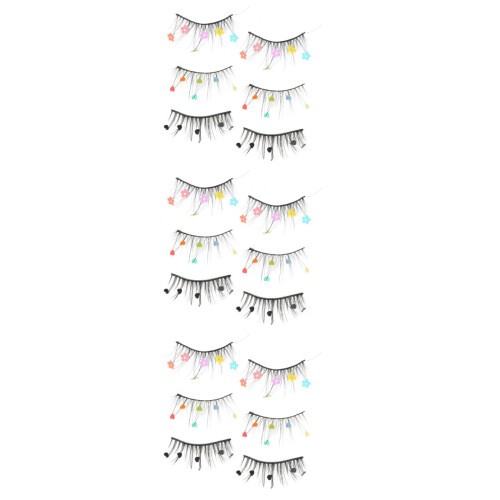 9Paare Glitzer Wimpern Für Damen Make-Up 1