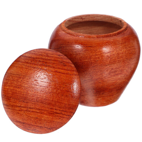 2Stk Holz Teebehälter Multifunktional Luftdicht Kleine Vorratsdose