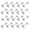 200Pcs Silver Ear DIY Accessories Jewelry Making Tool for Earrings 8