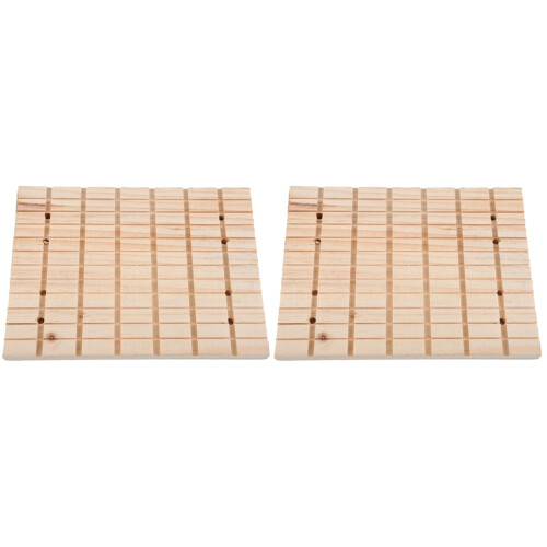 2Pcs Premium Wood Small Pet Scratch Board with Claw Grinding Function 1