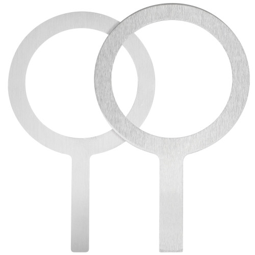 6Stk Kreative Milchtee Becherringe Aus Silber Rostfrei