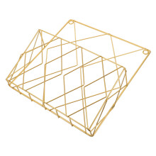 2Stk Goldene Wandmontage Magazinhalter Platzsparend Für Zuhause