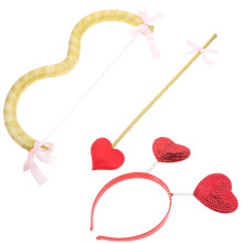 4Sets Goldener Amor Bogen Und Set Mit Kopfband Für Valentinstag