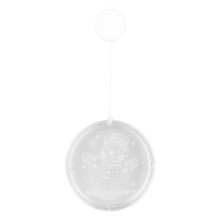 3D Christmas Window Light Decorations Battery Operated LED Engraved Snowman Design High Light Transmittance Durable Acrylic Hanging Lights For Indoor
