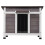 Nicho externo - DUOKU - Casa de Madeira para Gato - Resistente às Intempéries - 24x21x18 polegadas - Cinza 1