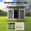 Nicho externo - DUOKU - Casa de Madeira para Gato - Resistente às Intempéries - 24x21x18 polegadas - Cinza 4