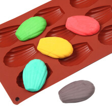 Stampo per madeleine scanalato, 1 pezzo, in silicone alimentare riutilizzabile per una cottura antiaderente perfetta, stampo flessibile resistente al